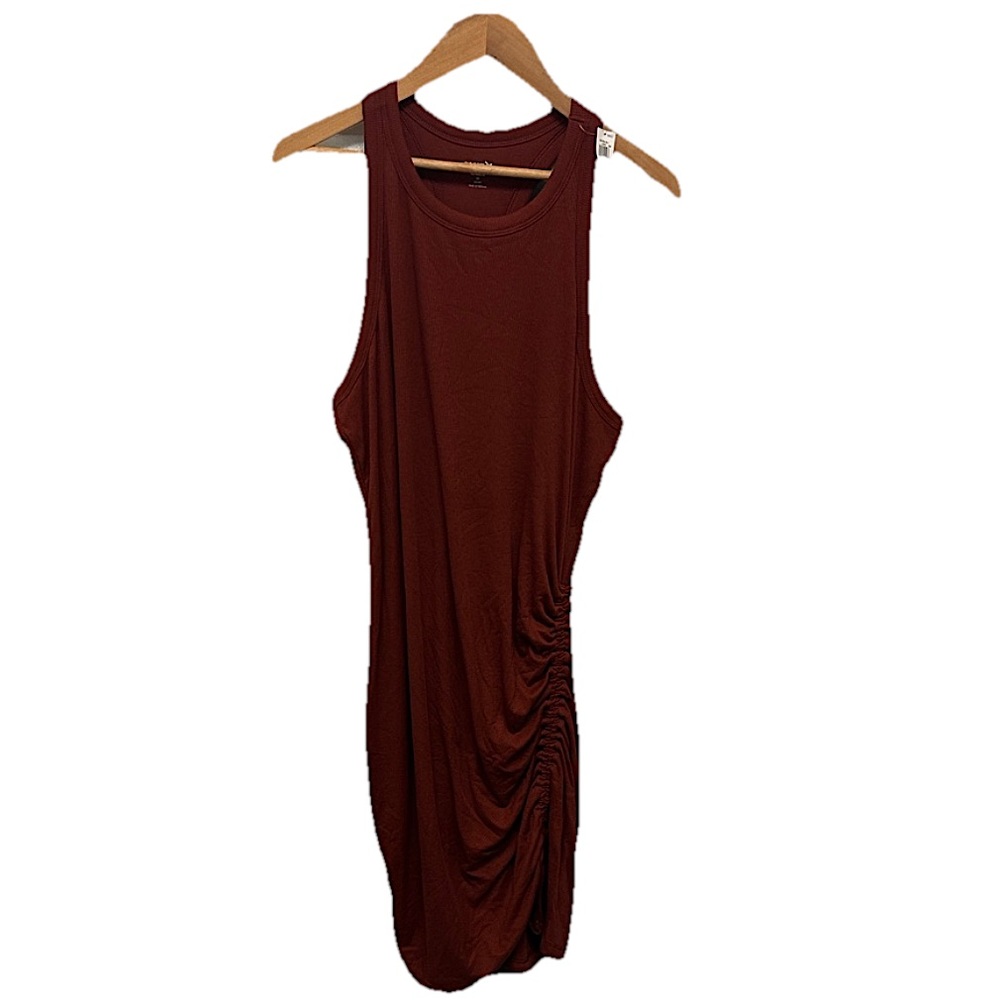NWT Old Navy ACTIVE Womens ULTRALITE Sleeveless Ruched Tank Dress PLUS Size 2X - Picture 2 of 9